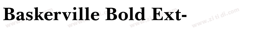 Baskerville Bold Ext字体转换